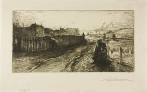 Außenmauern, Porte de Versailles von Louis Auguste Lepère