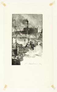 Quartier des Gobelins, Tafel 20 aus Le Long de la Seine et des Boulevards von Louis Auguste Lepère