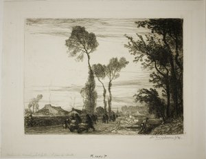 Rückkehr vom Markt von Louis Auguste Lepère