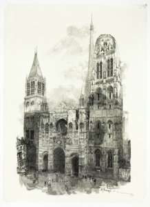 Kathedrale von Rouen von Louis Auguste Lepère