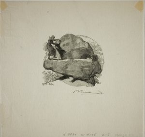 Der zitternde Felsen von Louis Auguste Lepère