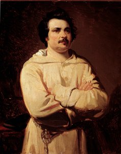 Porträt des französischen Schriftstellers Honoré de Balzac von Louis Boulanger