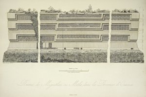 Ruinen von Miguitlan oder Mitla, in der Provinz Oaxaca, Illustration aus 