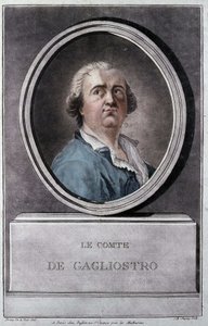 Giuseppe Balsamo, genannt Alexander, Graf von Cagliostro (1743 - 1795) von Brion de la Tour von Louis Brion de la Tour fils