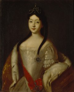 Porträt der Zesarewna Anna Petrowna von Russland 1708-1728, Tochter von Kaiser Peter I. von Russland, 1725 von Louis Caravaque