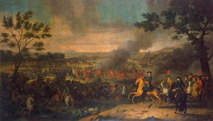 Die Schlacht von Poltawa am 27. Juni 1709, 1717-1718 von Louis Caravaque