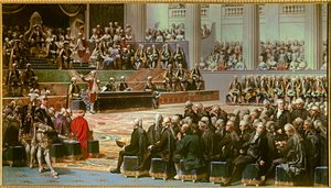Eröffnung der Generalstände in Versailles am 5. Mai 1789. Gemälde von Auguste Couder (1789-1873)