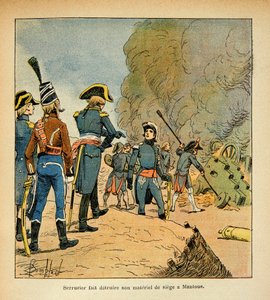 Schlosser lässt seine Waffen im Hauptquartier von Mantua zerstören, aus dem Buch „The Memorial of Saint Helene“ von Graf Emmanuel de Las Cases