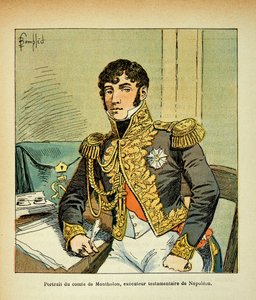 Illustration von Louis Bombled aus dem Buch „Das Memorial von Saint Helene“ von Graf Emmanuel de Las Cases: Porträt von Graf Charles Tristan von Montholon, Vollstrecker von Kaiser Napoleon von Louis Charles Bombled