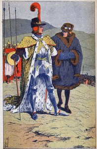 Interview von Ludwig XI. und König Heinrich IV. von Louis Charles Bombled