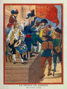 Die großen Tage des Hôtel de Ville de Paris von A. Mercier, illustriert von Louis Bombled: Am 22. Juli von Louis Charles Bombled