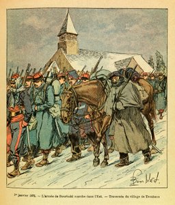 Die Ost-Armee von Eugene Sergeant, illustriert von Louis Bombled: Am 1. Januar von Louis Charles Bombled