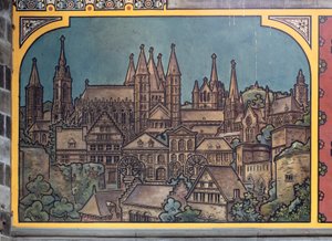 Bahnhofsgebäude (Sint-Pietersstation). Innenraum. 1912. Die Eingangshalle.
