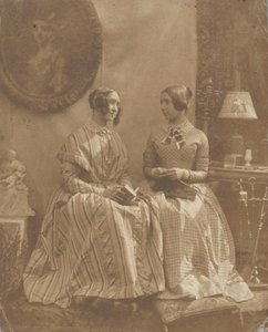 Die Frau und Tochter des Künstlers, 1846-49 von Louis Désiré Blanquart Evrard