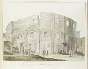 Außenmauer des alten Theaters von Catania (Voyage en Italie, en Sicile et à Malte - 1778)