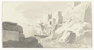 Ansicht von Polignano (Voyage en Italie, en Sicile et à Malte - 1778)