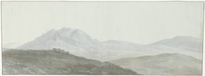 Blick auf die Berggipfel des Apennin von Louis Ducros