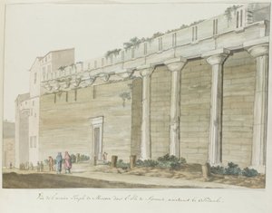Ansicht des alten Minerva-Tempels auf der Insel Syrakus von Louis Ducros