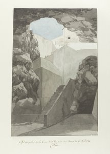 Bemerkenswerte Lavagesteine aus 1669 bei den Stadtmauern von Catania von Louis Ducros