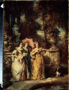 Der Spaziergang von Louis Eugene Gabriel Isabey