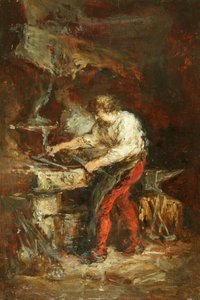 Die Schmiede von Louis Eugene Gabriel Isabey