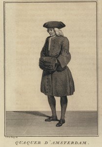 Quäker aus Amsterdam, Niederlande (Stich) von Louis Fabricius (after) Dubourg