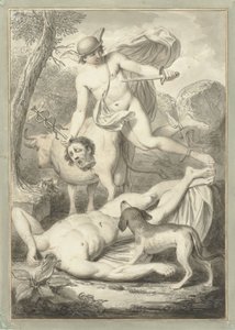 Merkur mit dem Kopf des Argus von Louis Fabritius Dubourg