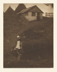 [Zwei junge Mädchen in Landschaft]