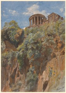 Ansicht des Tempels der Vesta in Tivoli