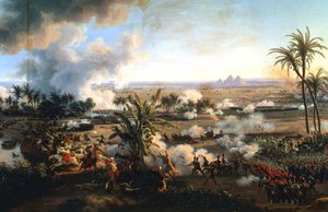 Die Schlacht bei den Pyramiden, 21. Juli 1798 von Louis Francois Lejeune
