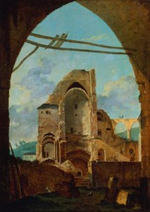 Der Abriss der Abtei von Montmartre, ca. 1740-1800 von Louis Gabriel Moreau