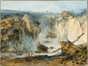 Wasserfall von Louis Gabriel Moreau