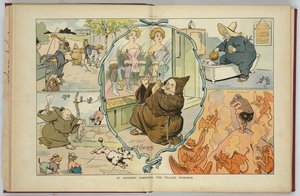 Anthony Comstock, das Dorfärgernis aus dem Puck Magazine
