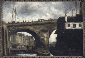 Notre-Dame-Brücke und Pumpe von Louis Godefroy Jadin