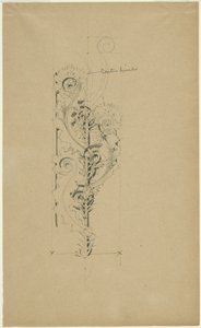 McVickers Theater: Skizze für unbetiteltes Zierband von Louis H. Sullivan