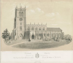 Eccleshall Kirche (Lithographie)