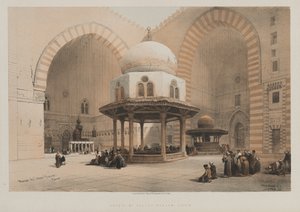 Ägypten und Nubien, Band III, Moschee des Sultan Hassan, Kairo, 1848