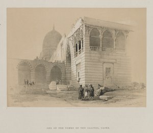 Ägypten und Nubien, Band III: Eines der Gräber der Kalifen, Kairo von Louis Haghe