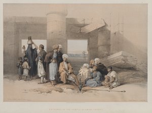 Ägypten und Nubien, Band II: Eingang des Tempels von Amun, Theben von Louis Haghe