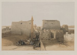 Ägypten und Nubien, Band II: Haupteingang zum Tempel von Luxor von Louis Haghe
