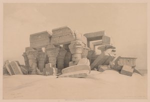 Ägypten und Nubien: Band I - Nr. 1, Nr. 2, Überreste des Portikus des Tempels von Kom Ombo
