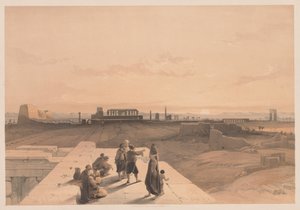 Ägypten und Nubien: Band I - Nr. 38, Ruinen von Karnak, 1838 von Louis Haghe
