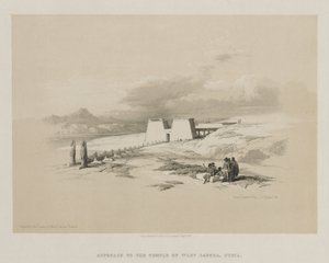 Ägypten und Nubien, Band I: Annäherung an den Tempel von Wady Saboua, Nubien, 1847