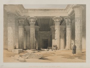Ägypten und Nubien, Band I: Großer Portikus des Tempels von Philae, Nubien von Louis Haghe