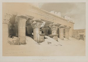 Ägypten und Nubien, Band I: Portikus des Tempels von Edfou, Oberägypten