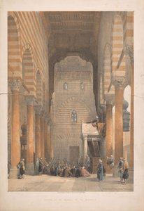 Innenraum der Moschee der Metwalys von Louis Haghe