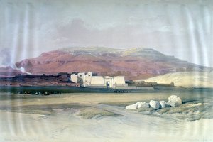 Medinet Abou, Theben, 8. Dezember 1832, Ägypten, 19. Jahrhundert von Louis Haghe