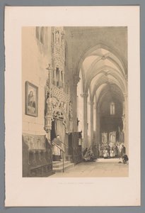 Zugang zur Sakristei in der St.-Laurentius-Kirche in Nürnberg von Louis Haghe
