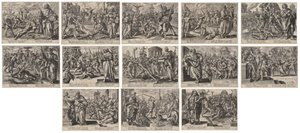 Christus, St. Paulus und die zwölf Apostel von Louis Hayet