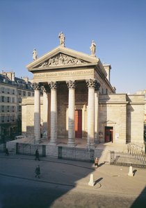 Fassade der Kirche Notre-Dame de Lorette, erbaut 1823-36 von Louis Hippolyte Lebas